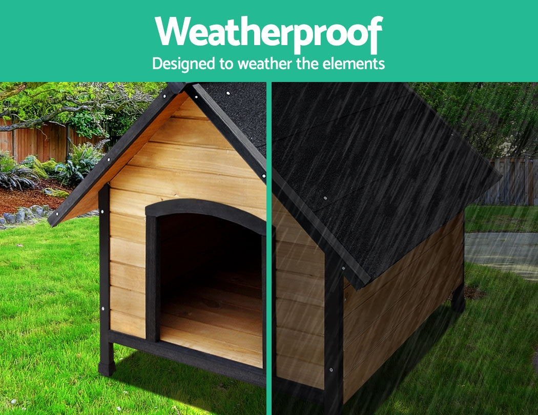 i.Pet XL Wooden Dog Kennel Outdoor Waterproof Cabin