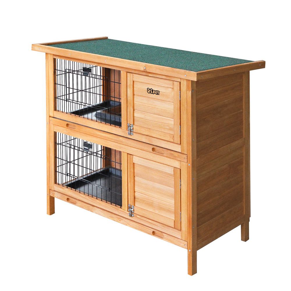 i.Pet Rabbit Hutch Large Wooden Chicken Coop with Run