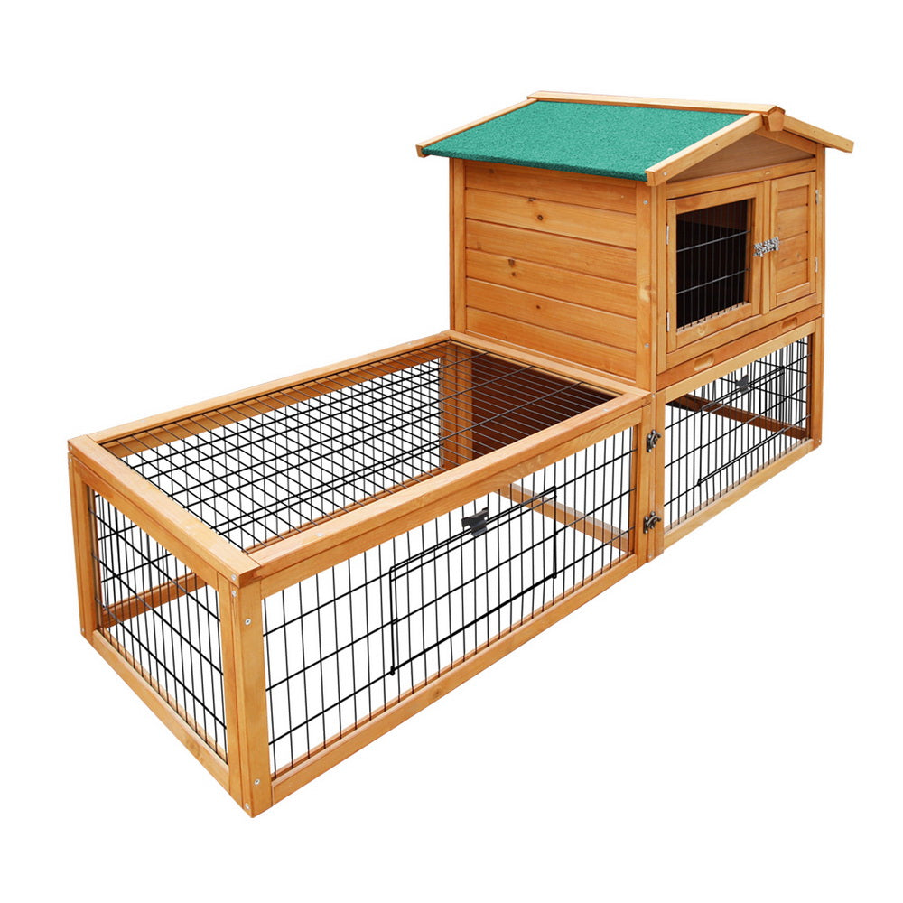 i.Pet Large Wooden Chicken Coop Rabbit Hutch Double Storey Outdoor