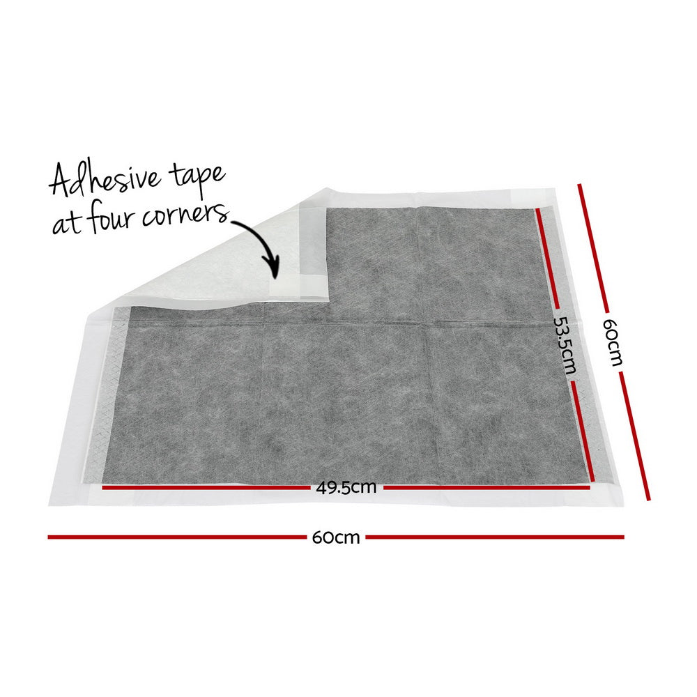 i.Pet 60x60cm Puppy Training Pads 400pcs Super Absorbent Grey