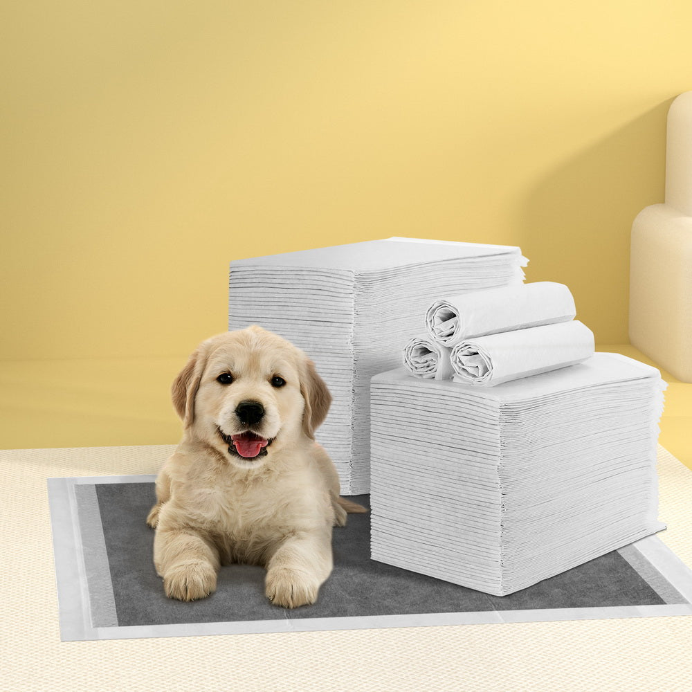 i.Pet 60x60cm Puppy Training Pads 400pcs Super Absorbent Grey