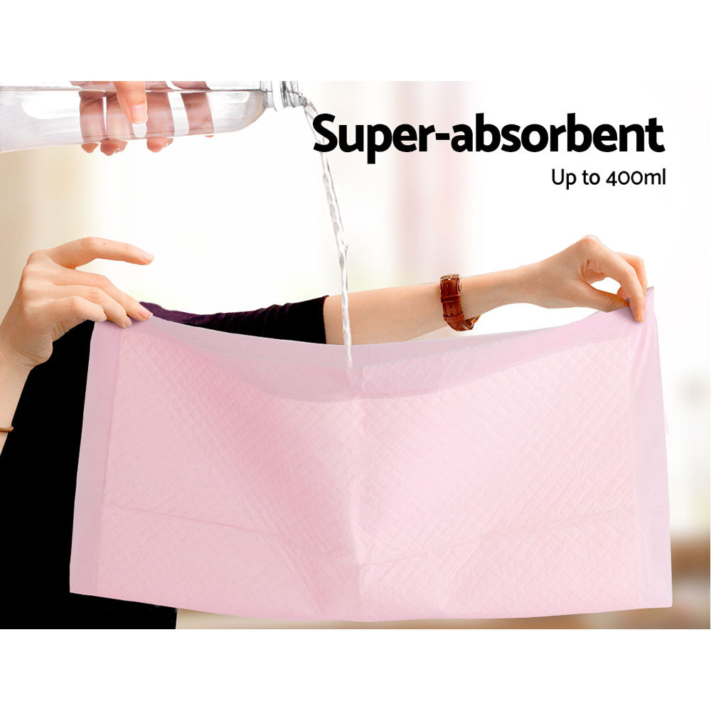 i.Pet Puppy Training Pads 200pcs 60x60cm Super Absorbent Pink