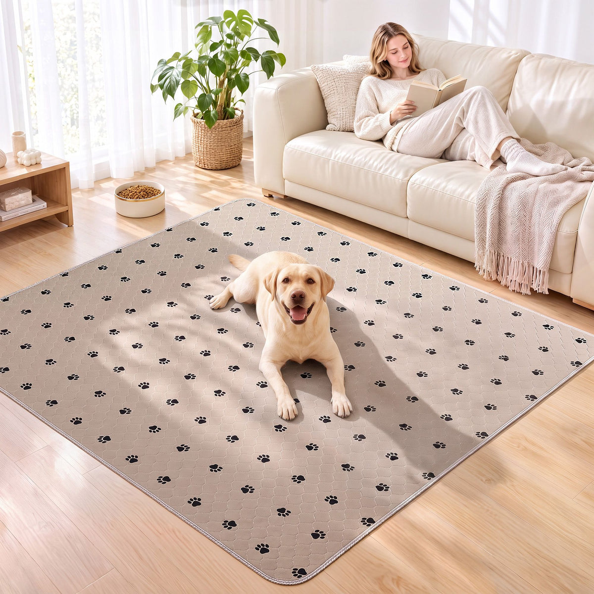 i.Pet Washable Dog Pee Pad Puppy Training Mat 183x183cm