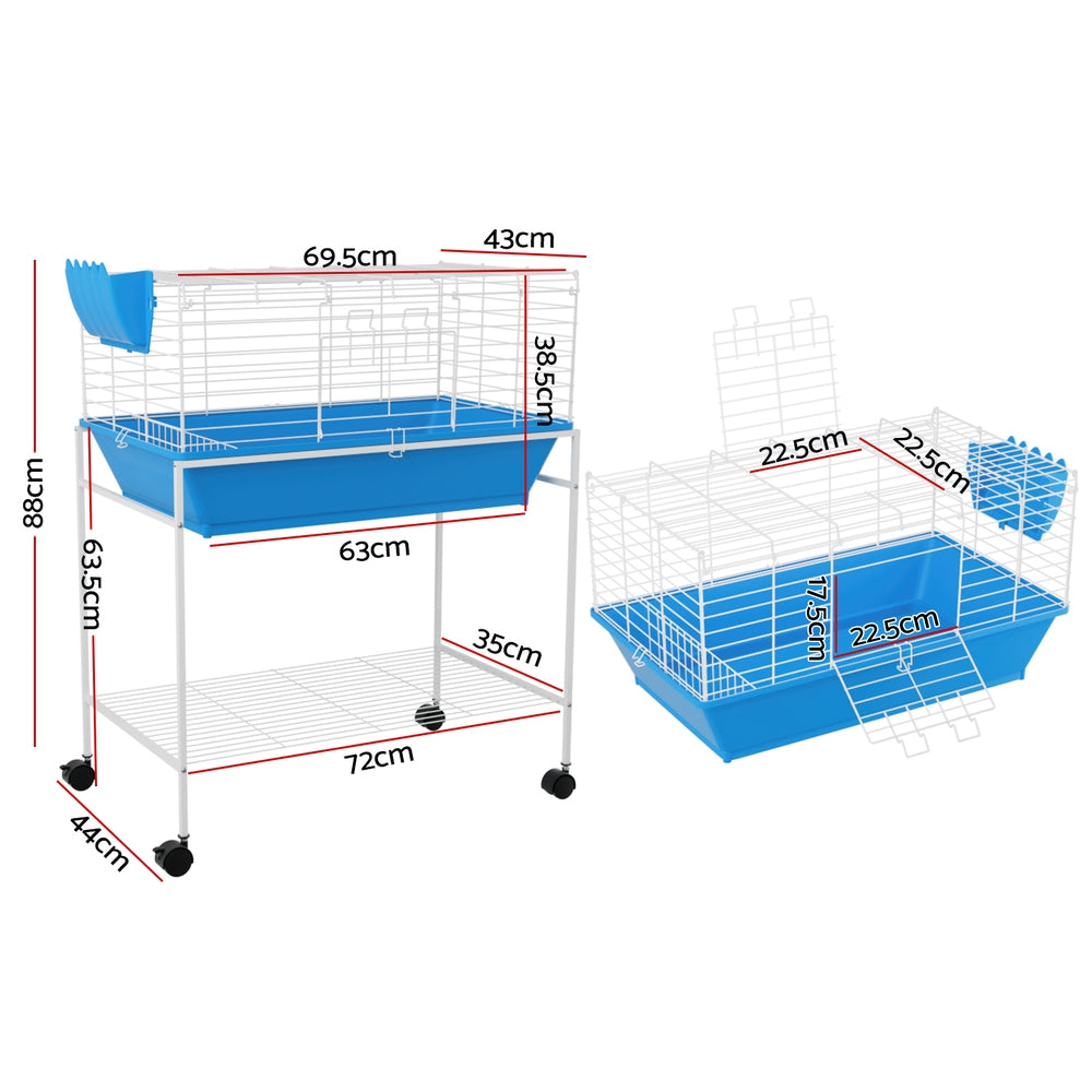 i.Pet 88cm Indoor Rabbit Cage Guinea Pig Habitat