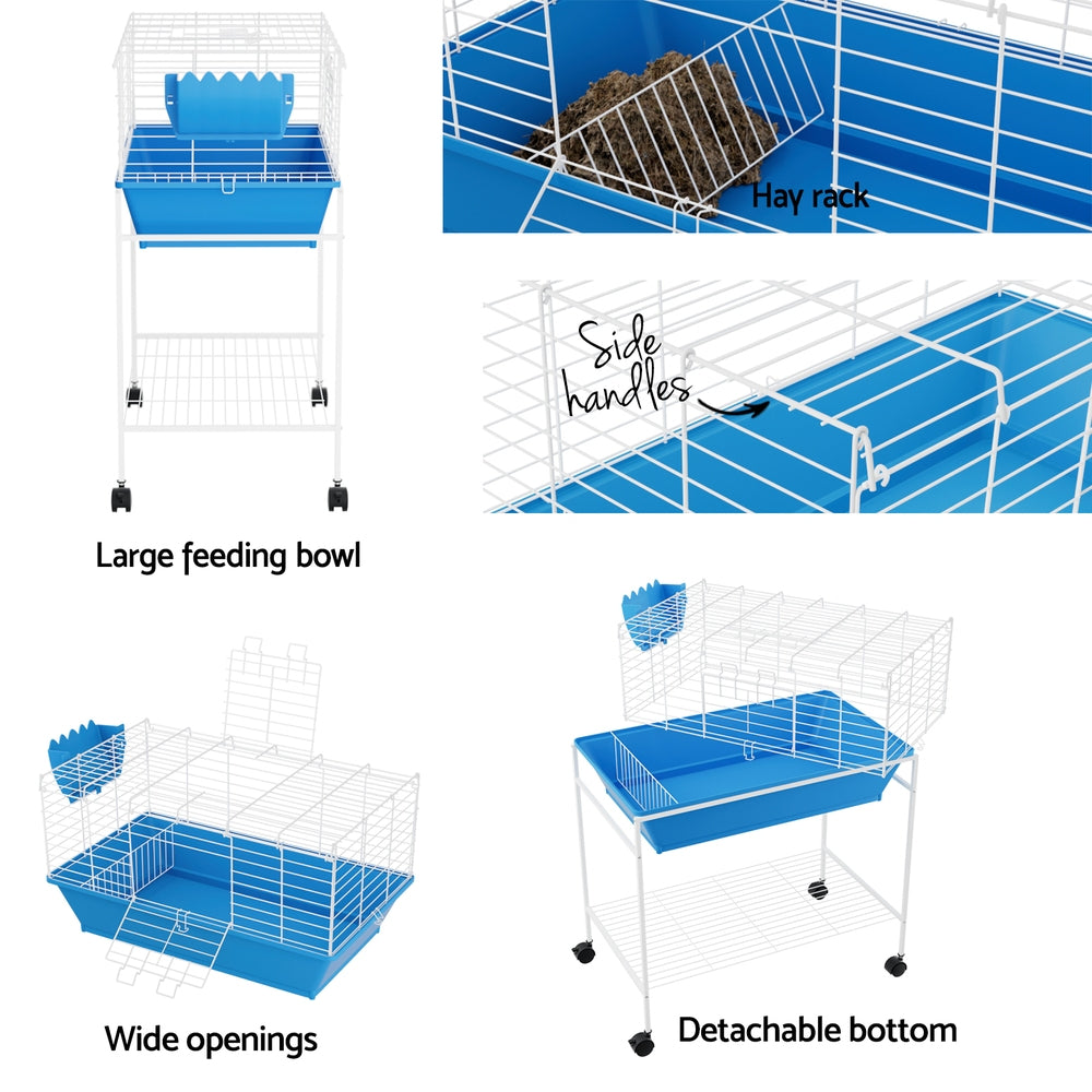 i.Pet 88cm Indoor Rabbit Cage Guinea Pig Habitat