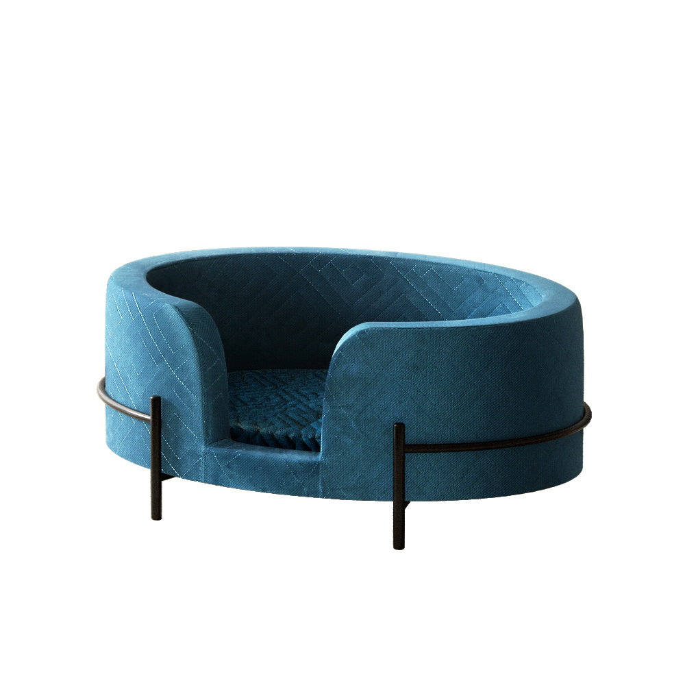 i.Pet Pet Sofa Bed Raised Calming Couch Blue