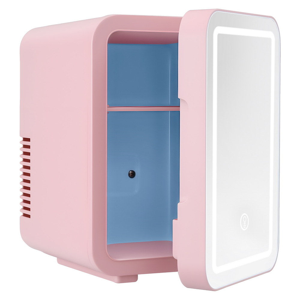 Glacio Mini Fridge 4L with LED Mirror 12V 220V Pink