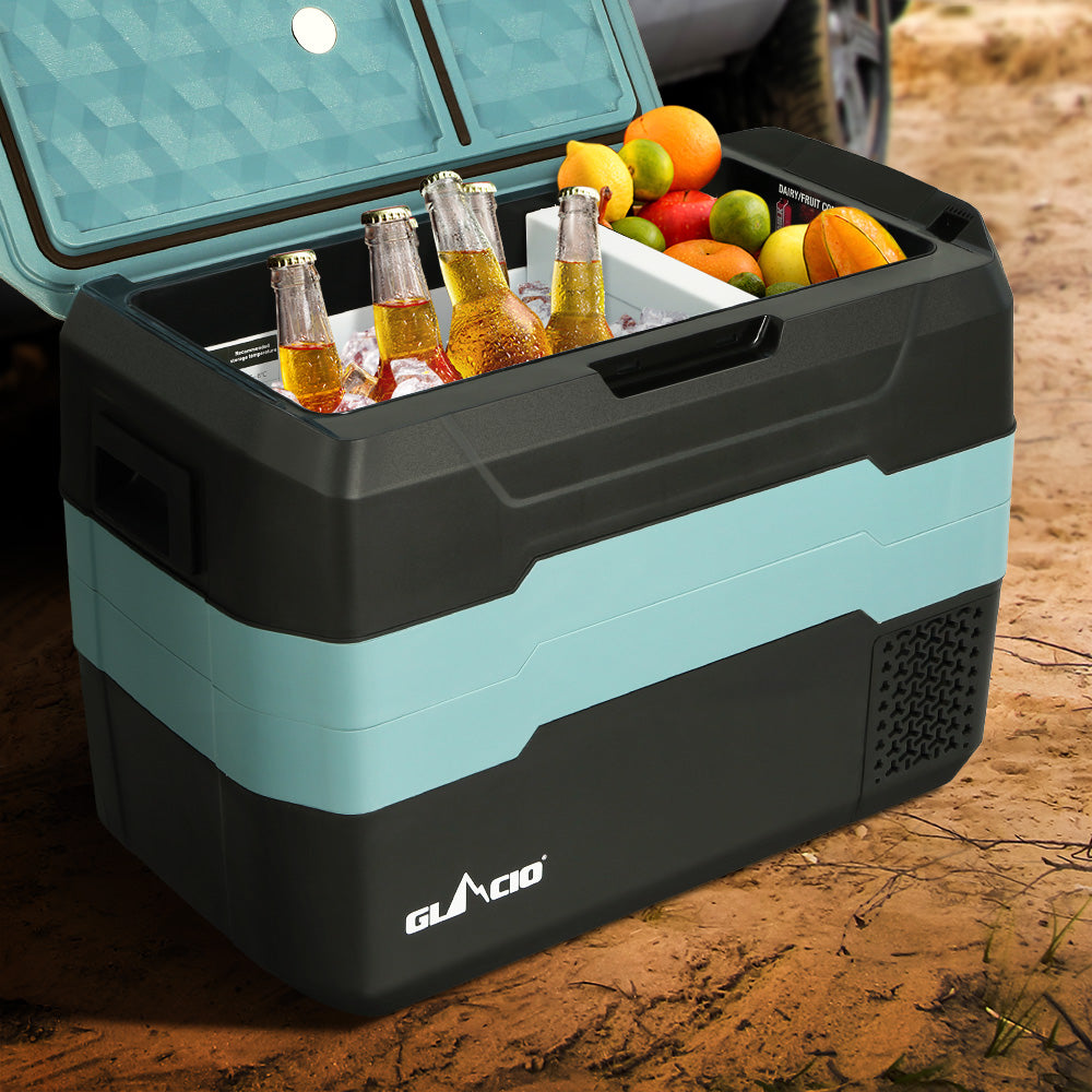 Glacio 40L Portable Fridge Freezer Camping Caravan 12V/24V/240V