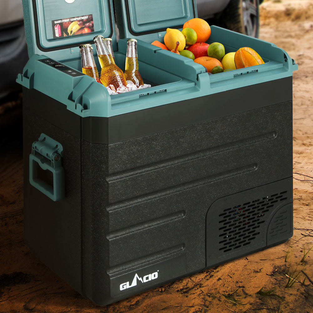 Glacio 60L Portable Fridge Freezer Camping Caravan 12V/24V/240V