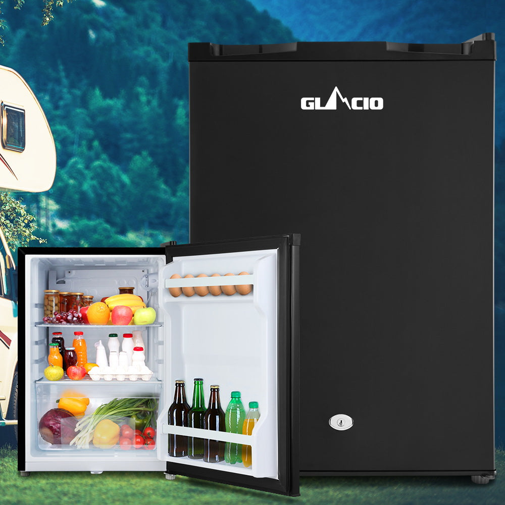 Glacio 80L Portable Upright Fridge 12V/24V/240V Camping Caravan