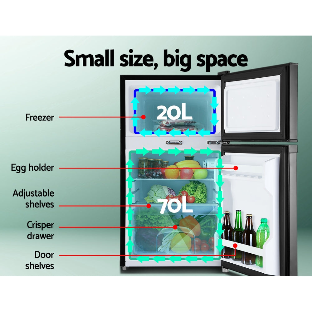 Glacio 90L Portable Fridge Freezer Camping Caravan 12V/24V/240V