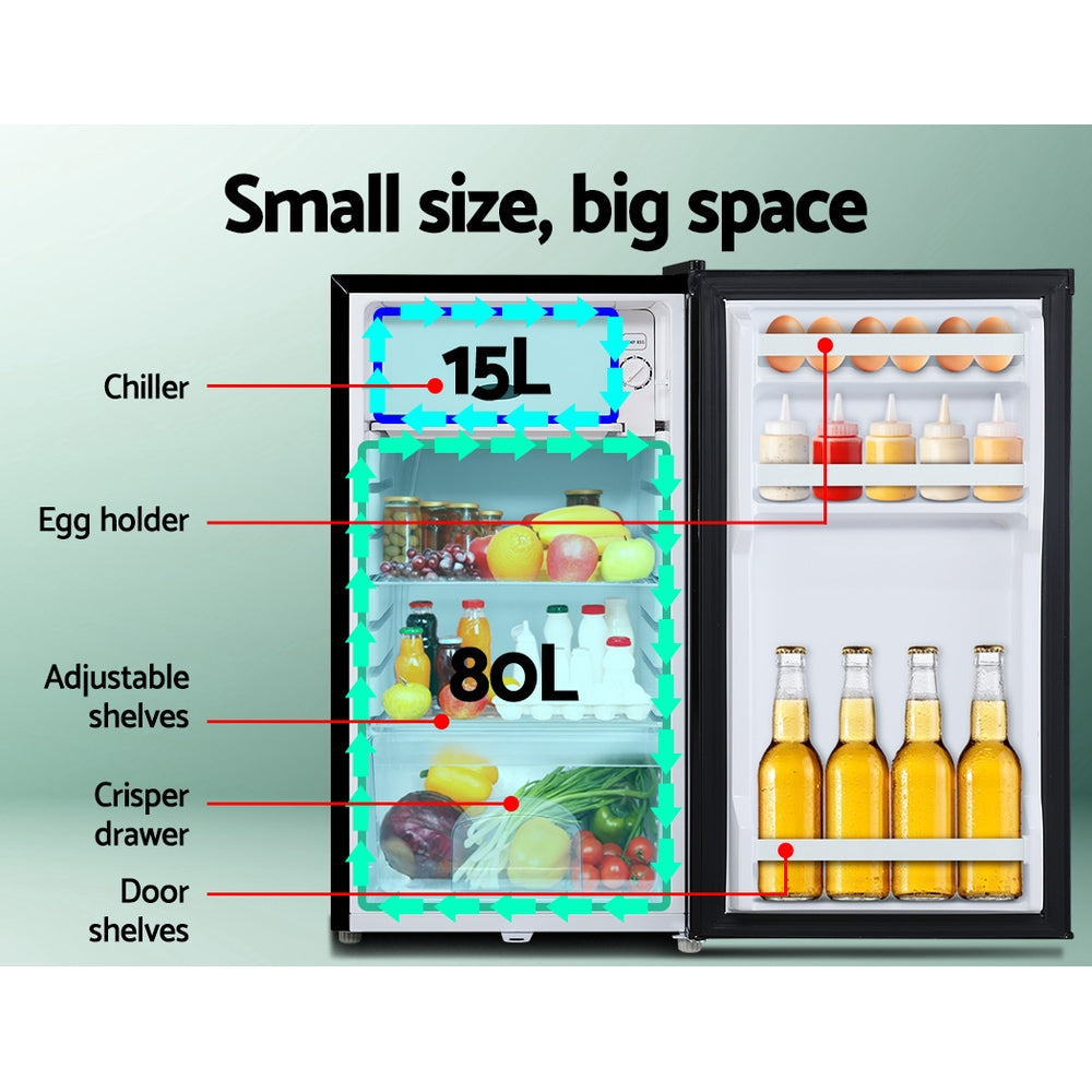 Glacio 95L Portable Fridge Freezer Upright Camping Caravan 12V/24V/240V