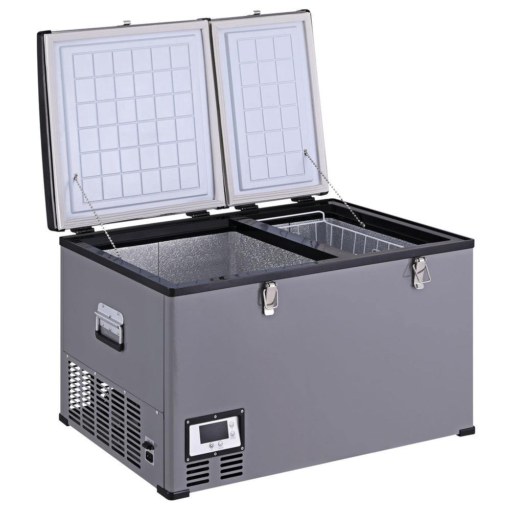 Glacio 100L Portable Fridge Freezer 12V/24V/240V Camping