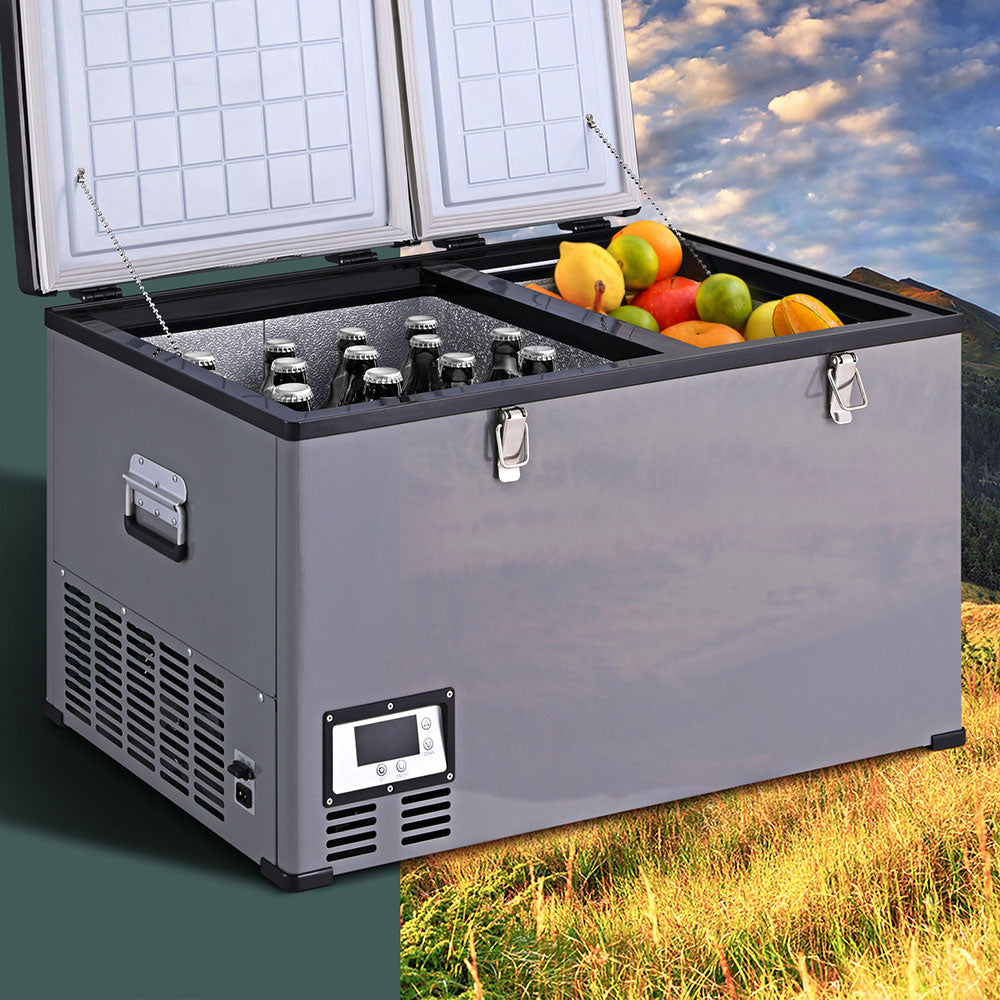 Glacio 100L Portable Fridge Freezer 12V/24V/240V Camping