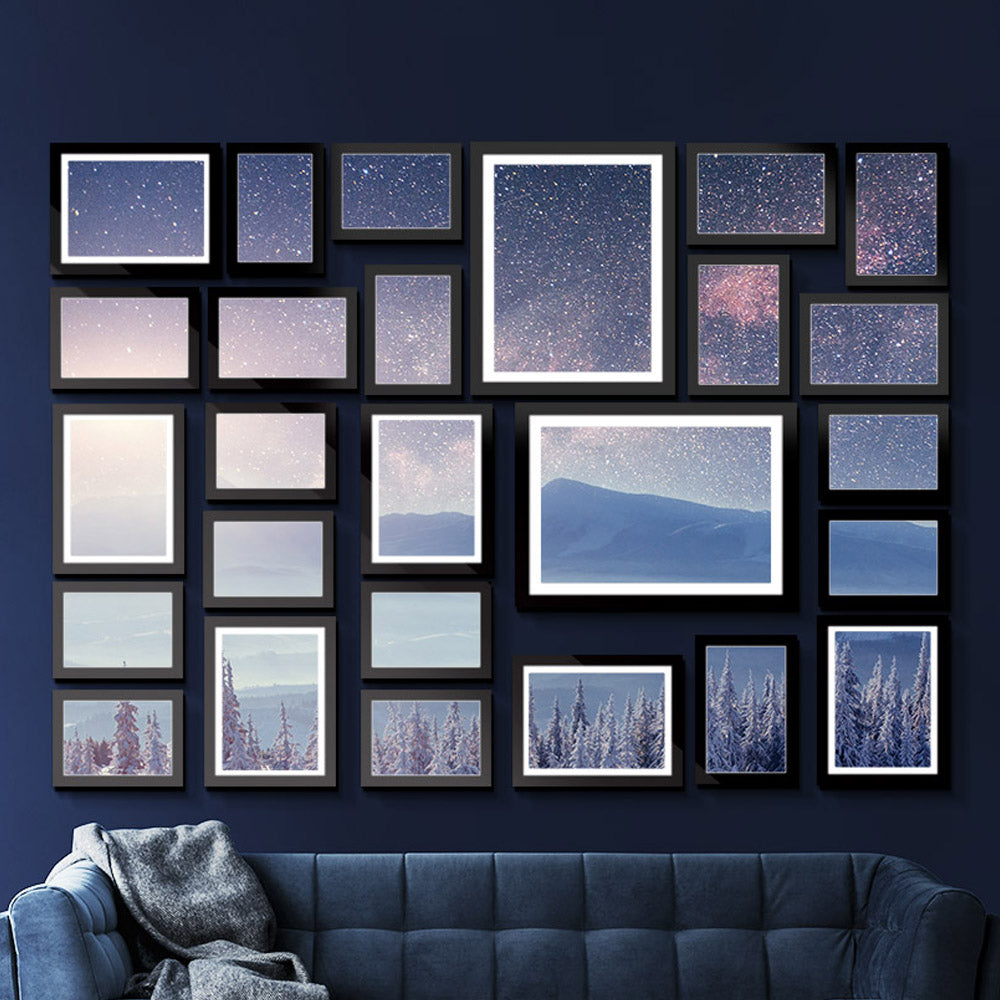 Artiss 26-Piece Photo Frame Set Black 3R-8R