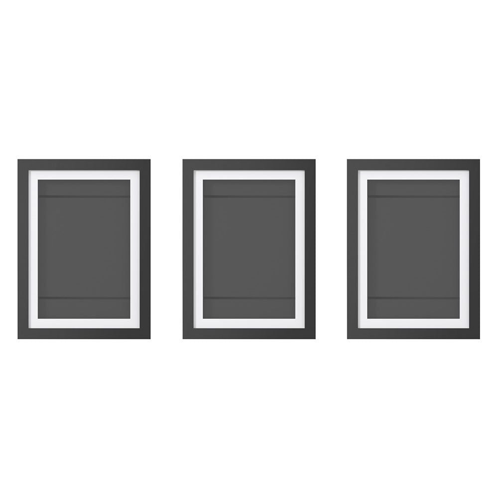Artiss Photo Frame for A4 Prints 3-Piece Set Black