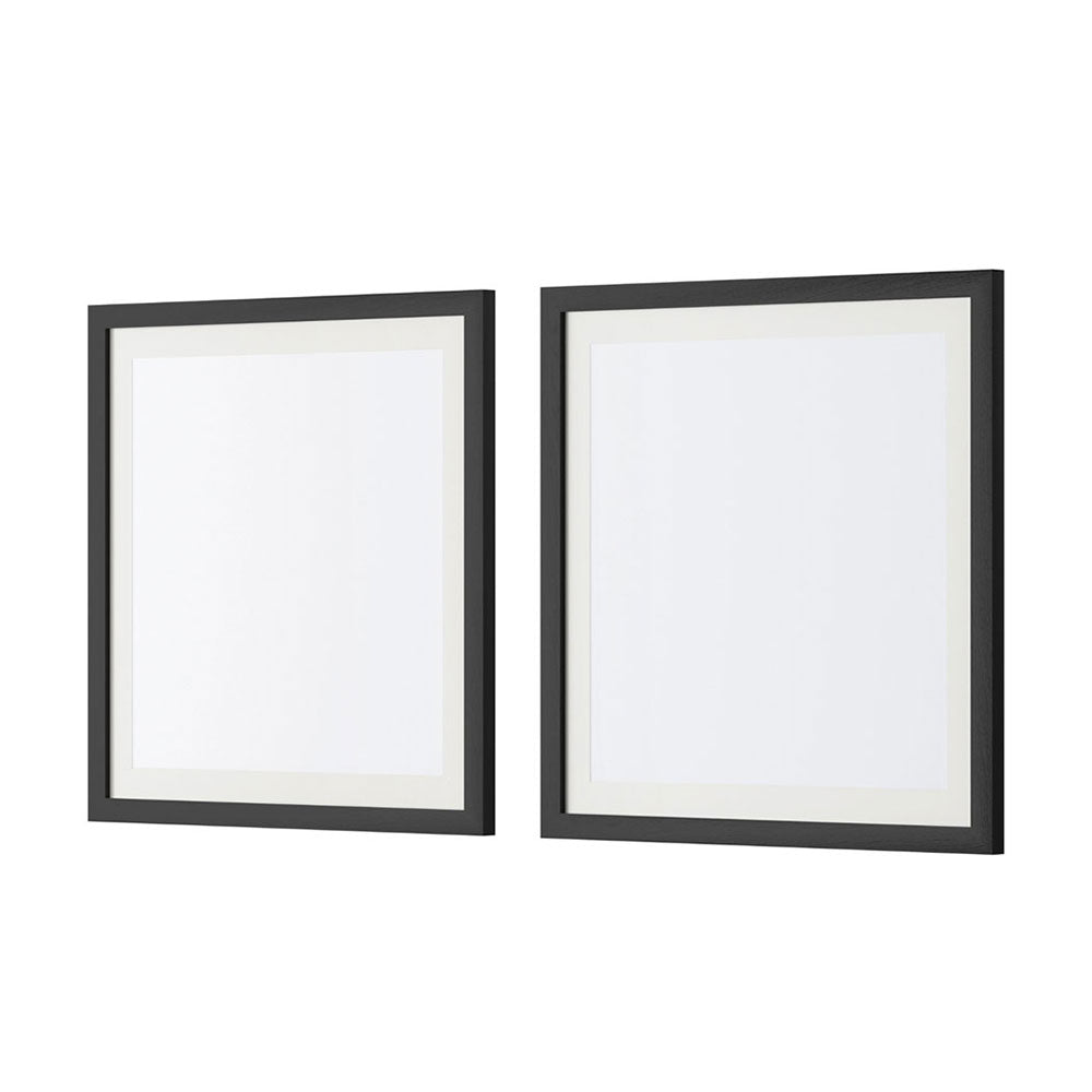 Artiss 2-Piece Photo Frame Set Black Square MDF