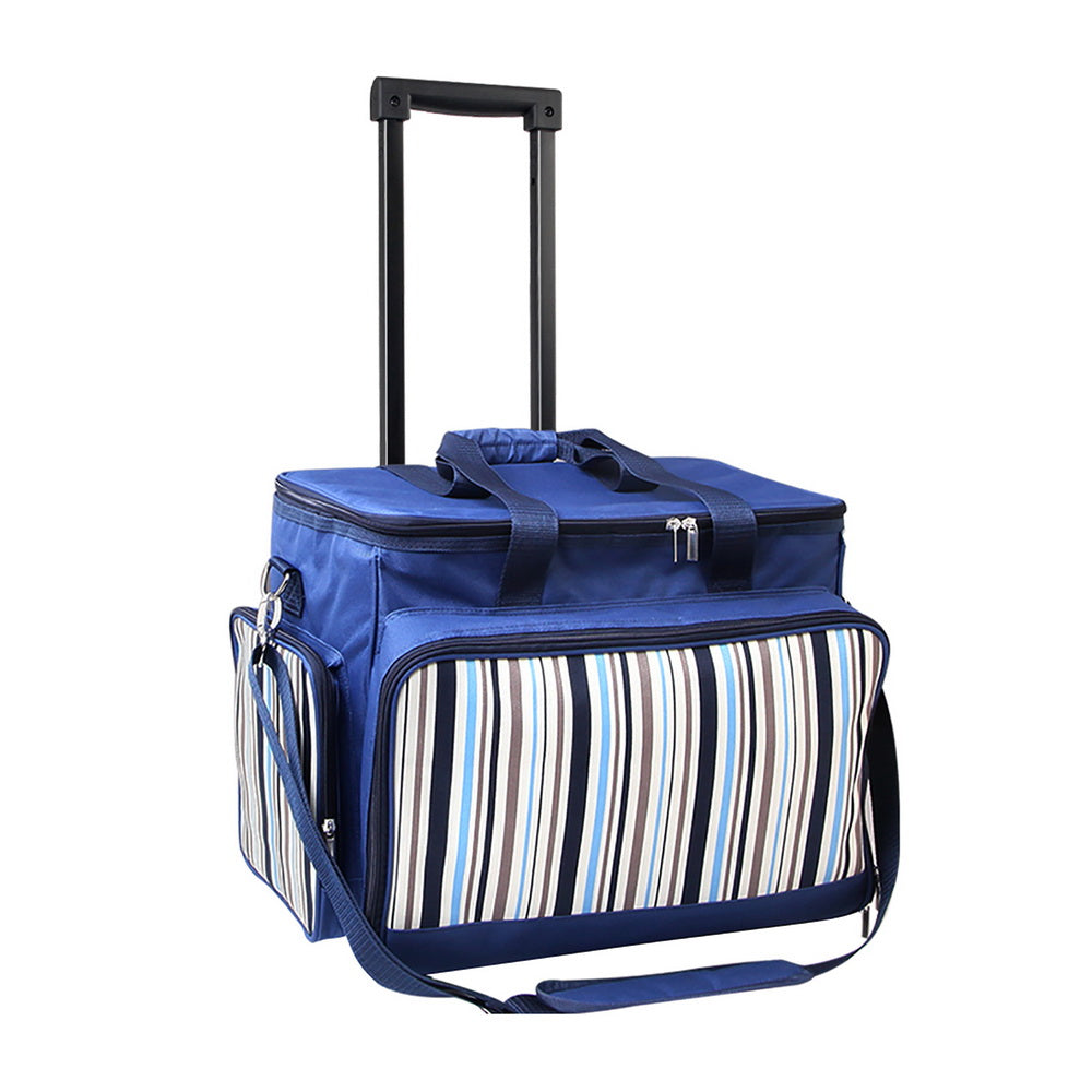 Alfresco 6-Person Picnic Trolley Bag Insulated with Wheels