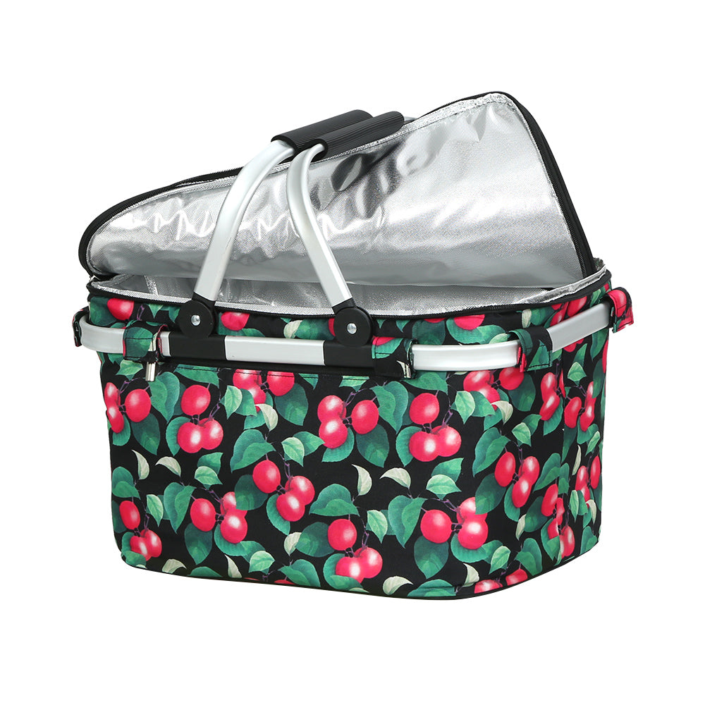 Alfresco Insulated Picnic Basket Folding Hamper