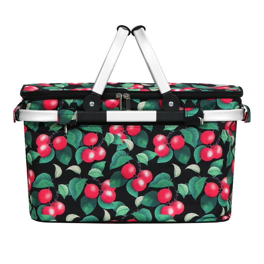 Alfresco Insulated Picnic Basket Folding Hamper