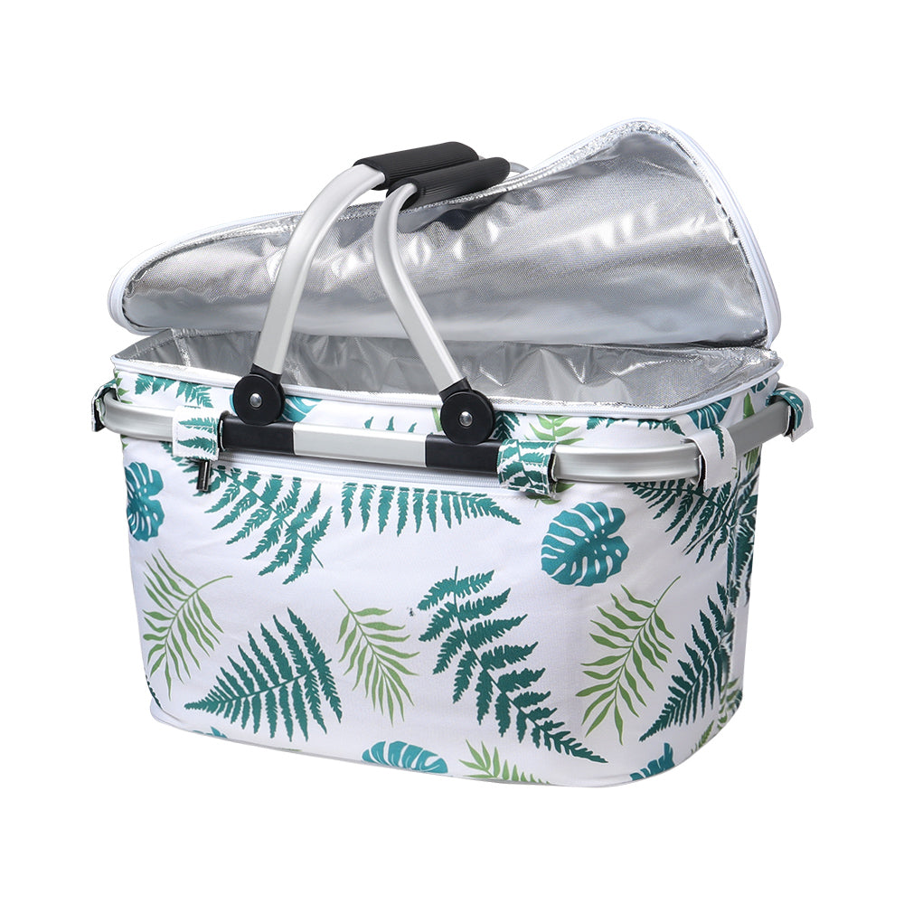 Alfresco Folding Insulated Picnic Basket Hamper