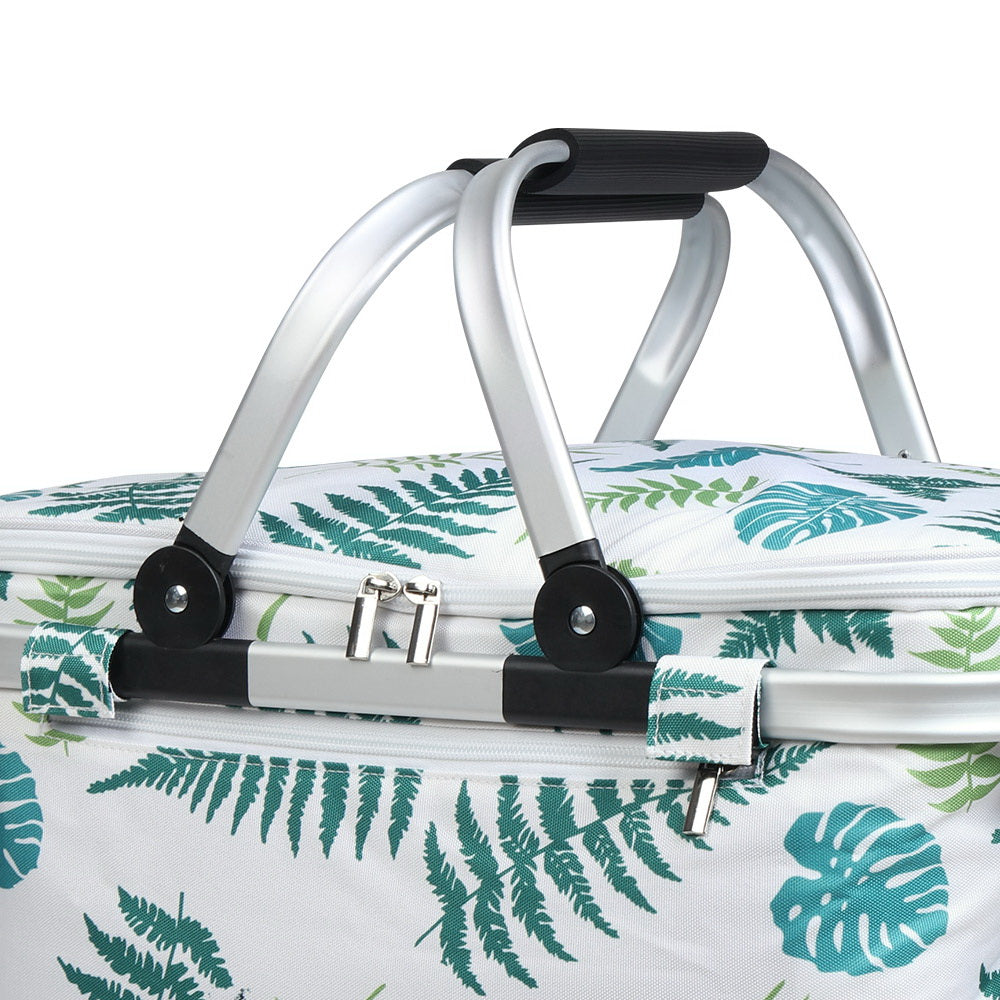 Alfresco Folding Insulated Picnic Basket Hamper