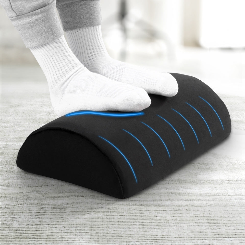 Giselle Memory Foam Footrest Cushion Black