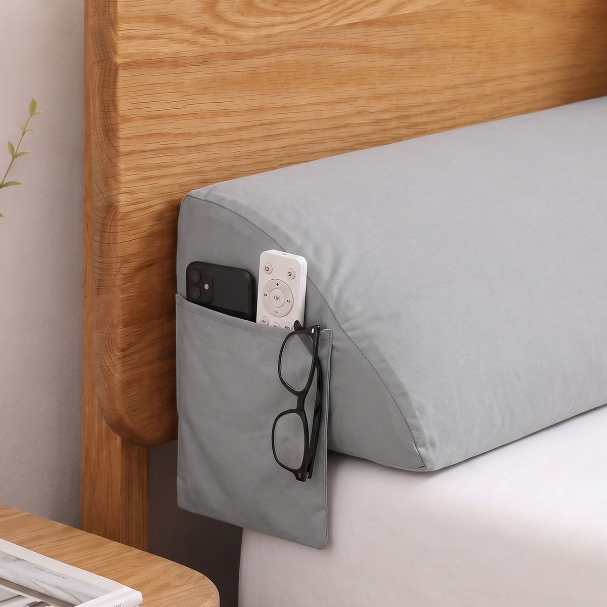 Giselle Double Bed Wedge Pillow for Headboard Gap Filler