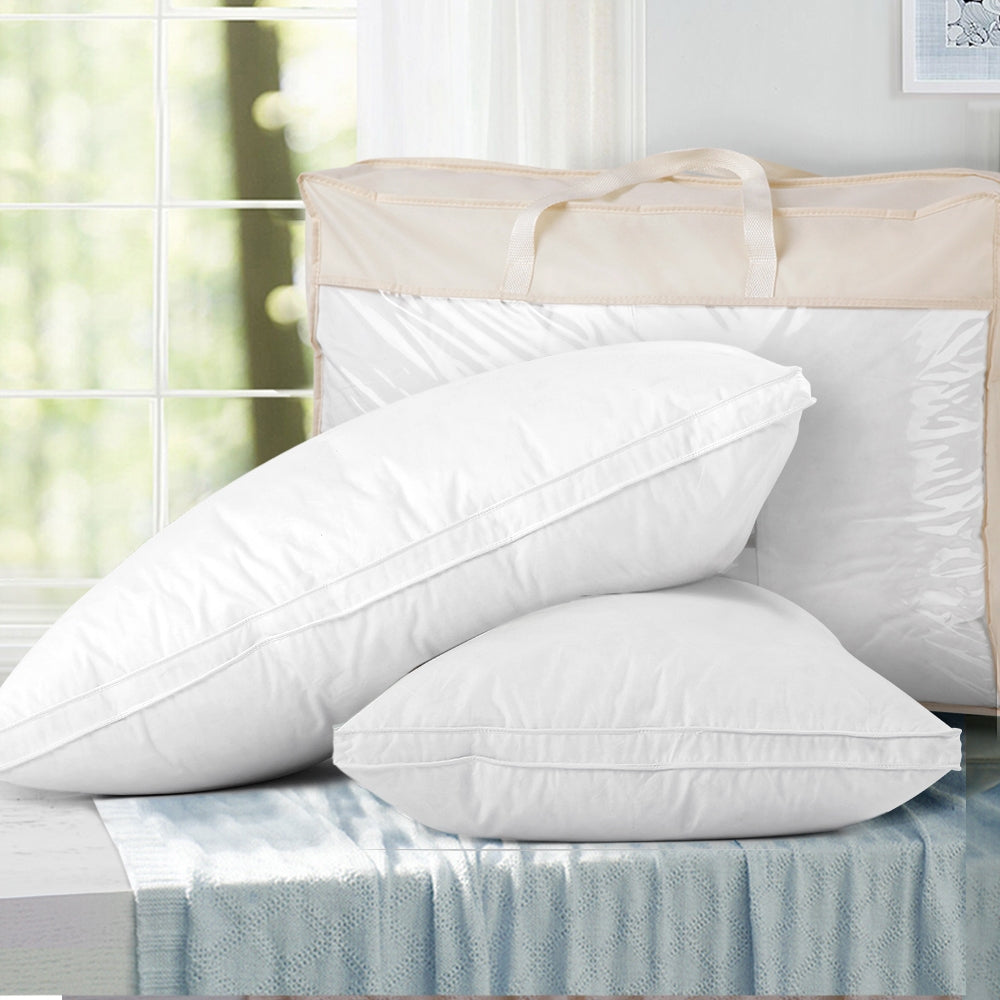 Giselle Bedding Goose Feather Down Pillow Twin Pack