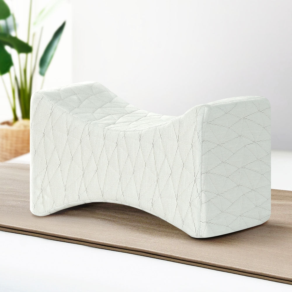 Giselle Bedding Contoured Memory Foam Knee Pillow for Side Sleepers