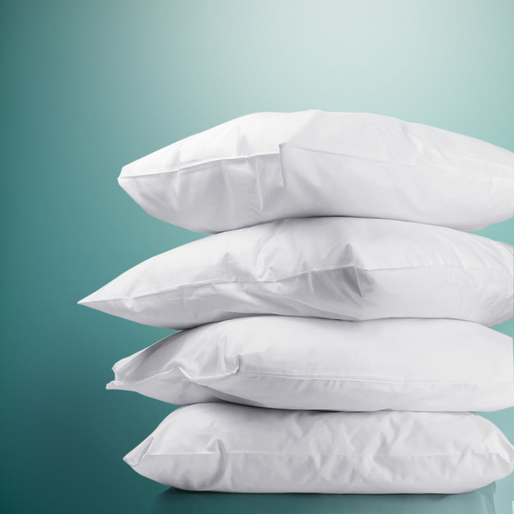 Giselle Bedding 4 Pack Bed Pillows Firm and Medium 48x73cm