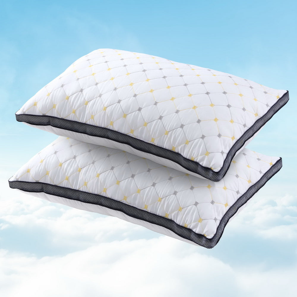 Giselle Microfibre Pillow 2pcs Set Polyester Filled