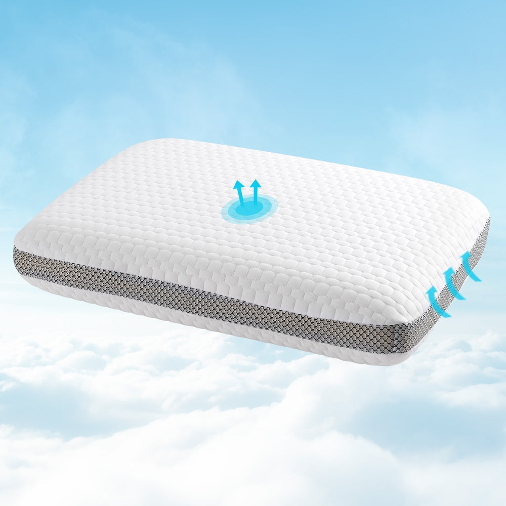 Giselle Memory Foam Pillow with Removable Cover 60cm x 40cm