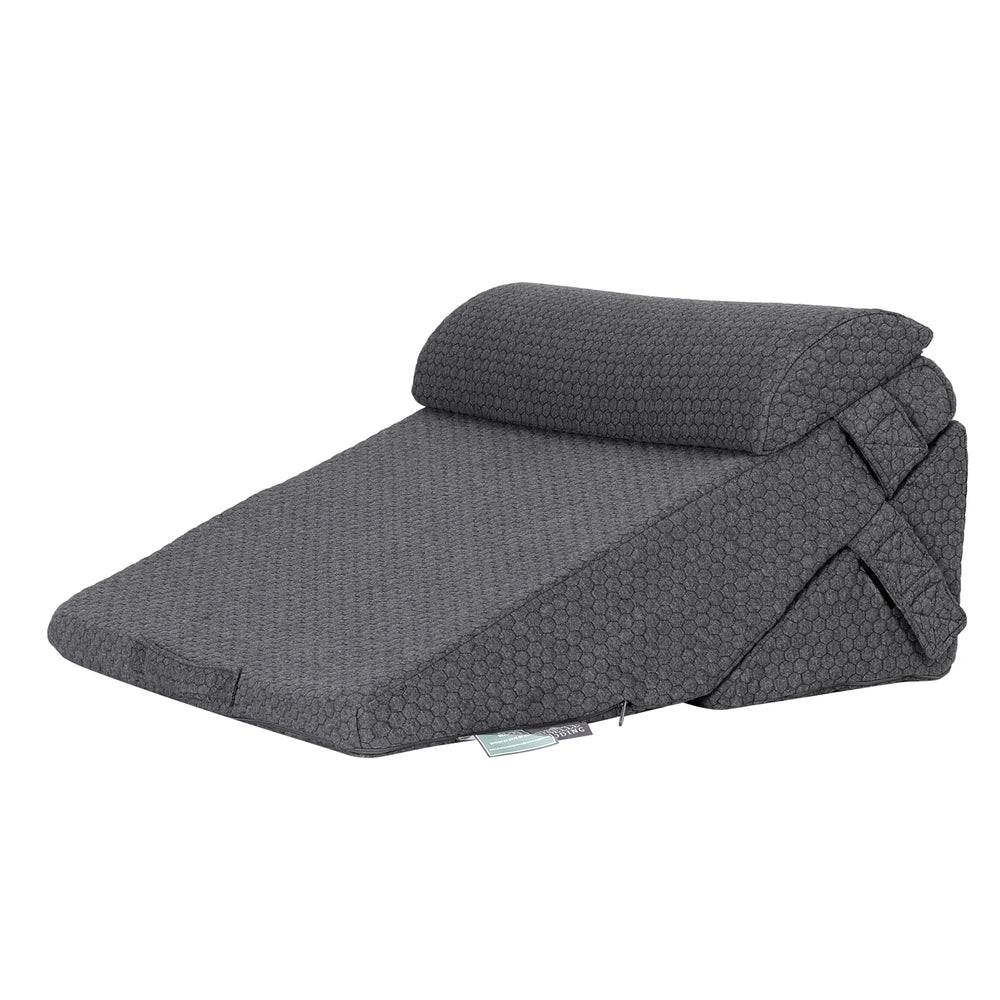 Giselle Bedding Adjustable Back Support Wedge Pillow Grey