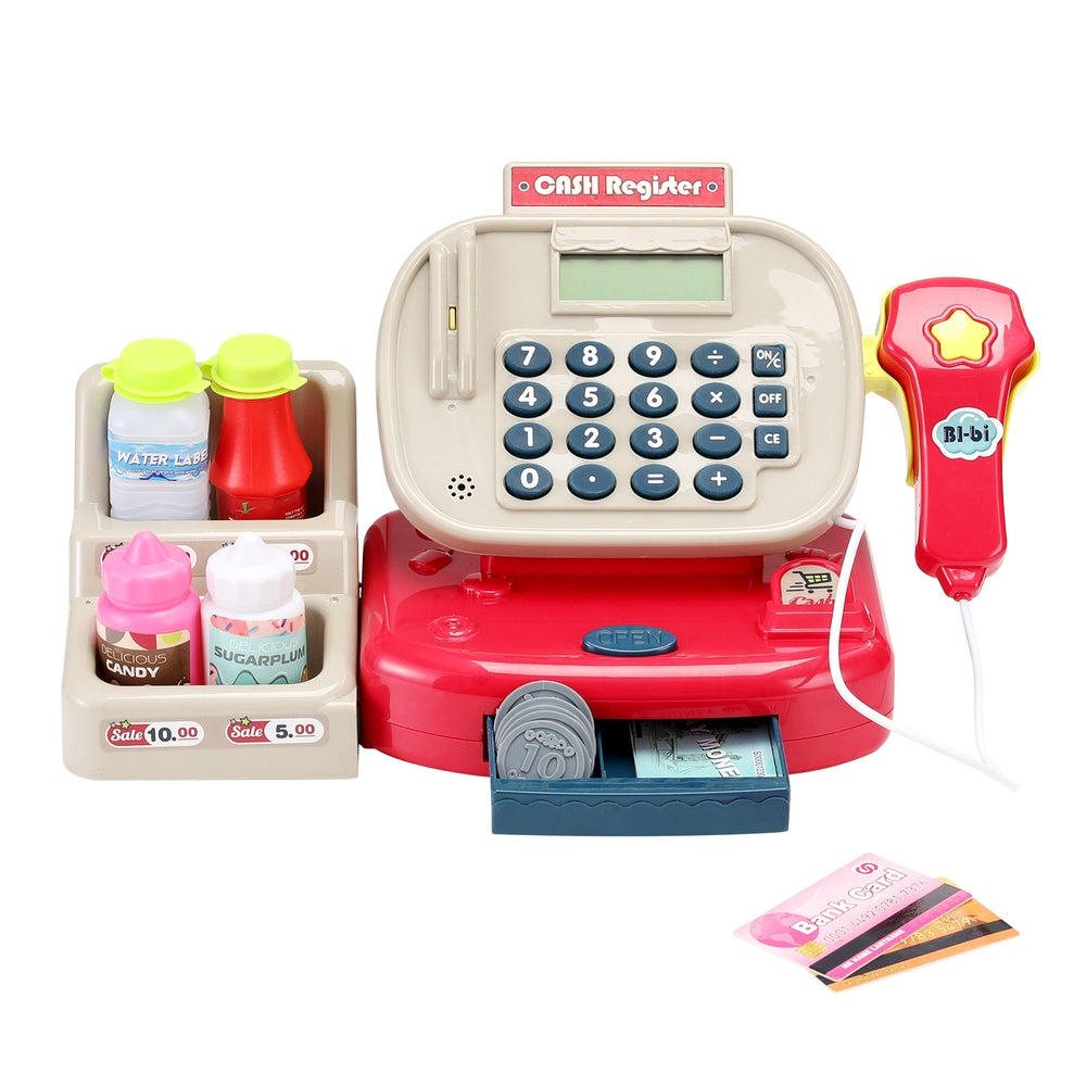 Keezi Kids Cash Register Pretend Play Set Multicolour