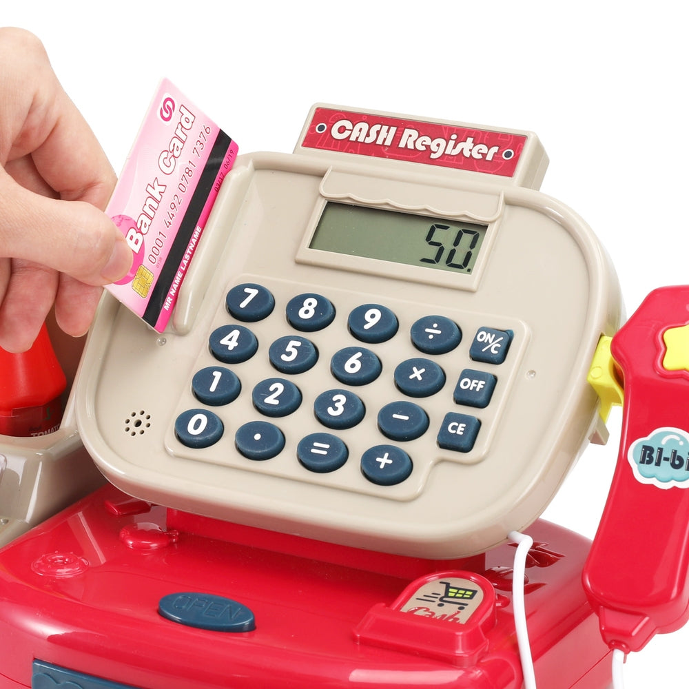 Keezi Kids Cash Register Pretend Play Set Multicolour