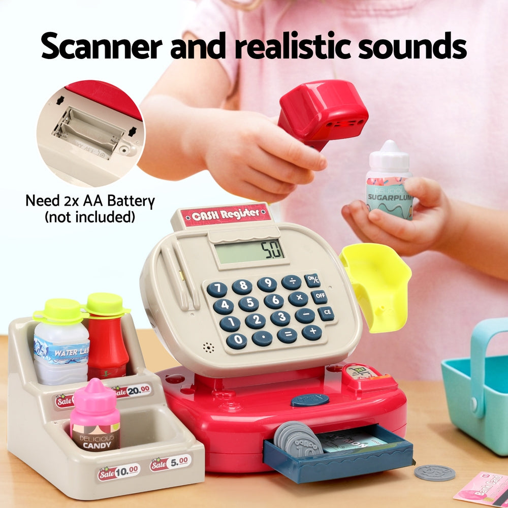 Keezi Kids Cash Register Pretend Play Set Multicolour