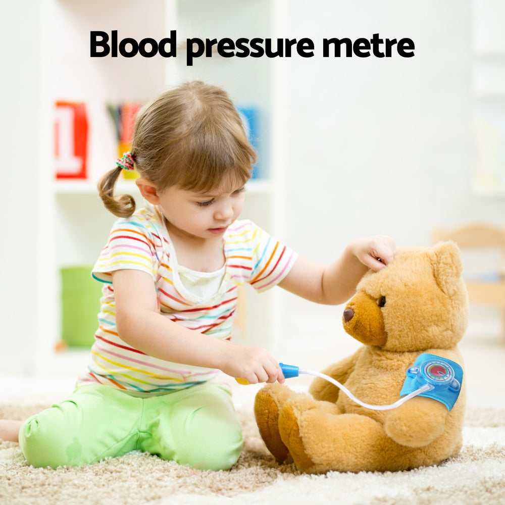 Keezi 16-Piece Kids Doctor Nurse Medical Playset Multicolour