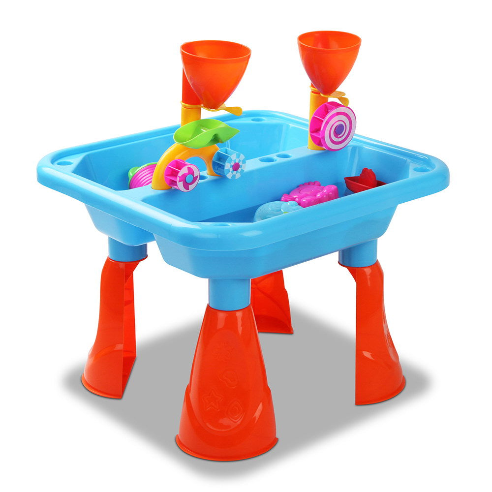 Keezi Kids Sand and Water Activity Table Set Outdoor Play Beach Toys