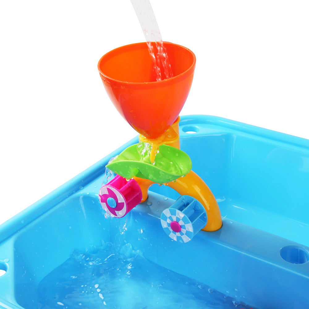 Keezi Kids Sand and Water Activity Table Set Outdoor Play Beach Toys