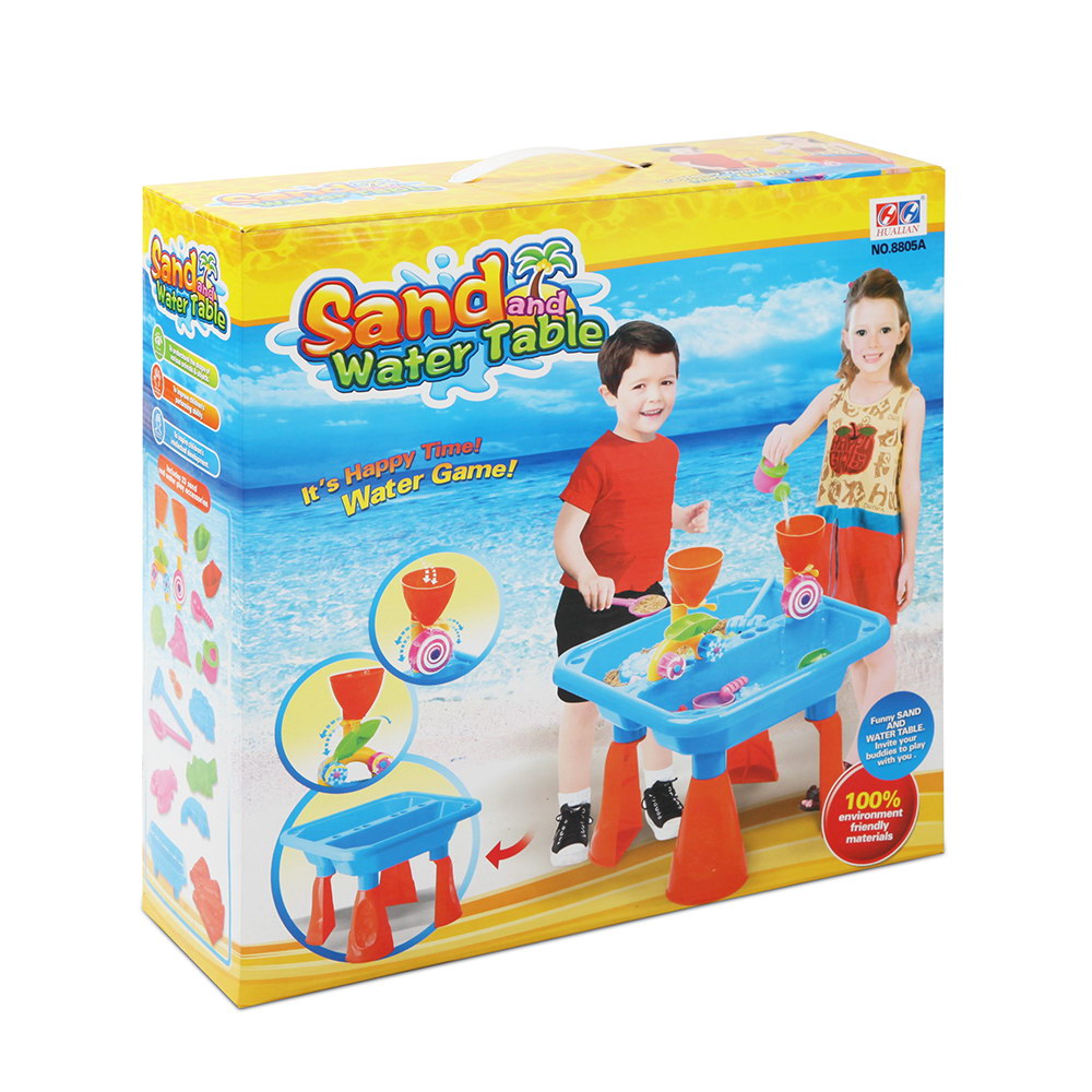 Keezi Kids Sand and Water Activity Table Set Outdoor Play Beach Toys