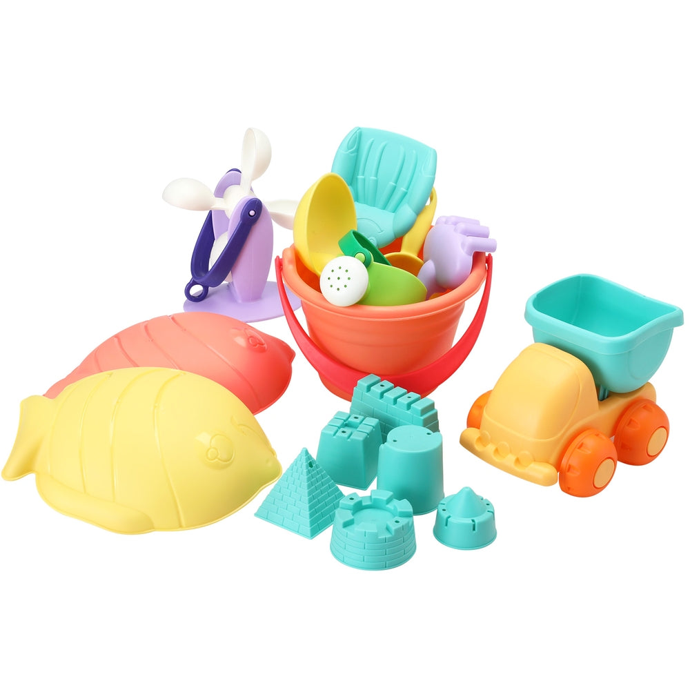 Keezi Kids Sand and Water Table Tool Kit 16 Piece Beach Toy Set