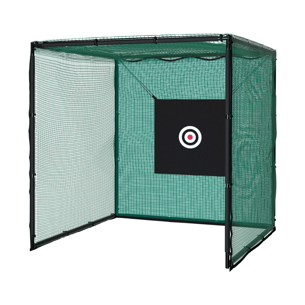 Everfit 3m Golf Practice Net Steel Frame Black Green