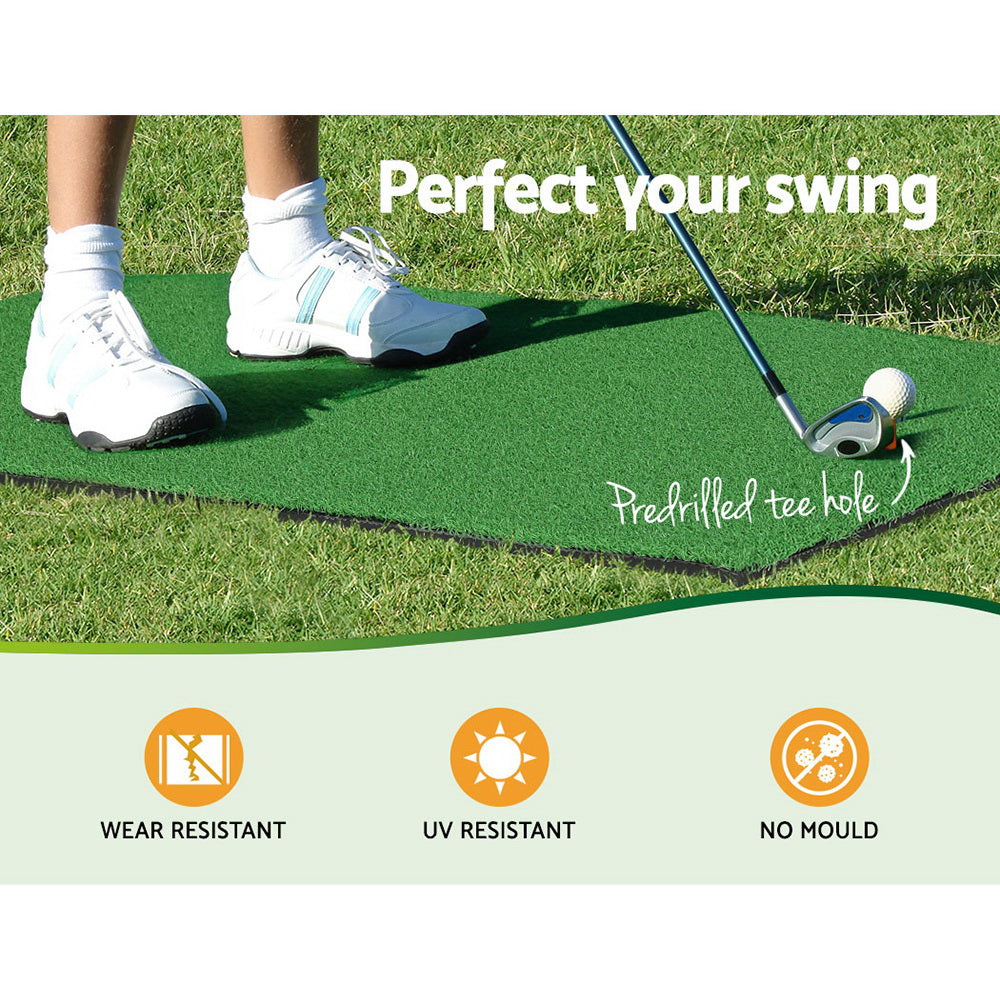 Everfit 3.5m Golf Practice Net with Driving Mat Black