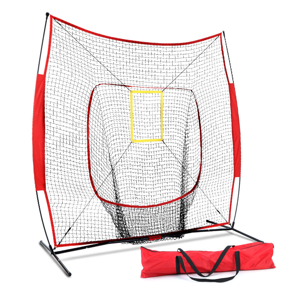 Everfit 7ft Baseball Pitching Net with Stand Softball Training Aid