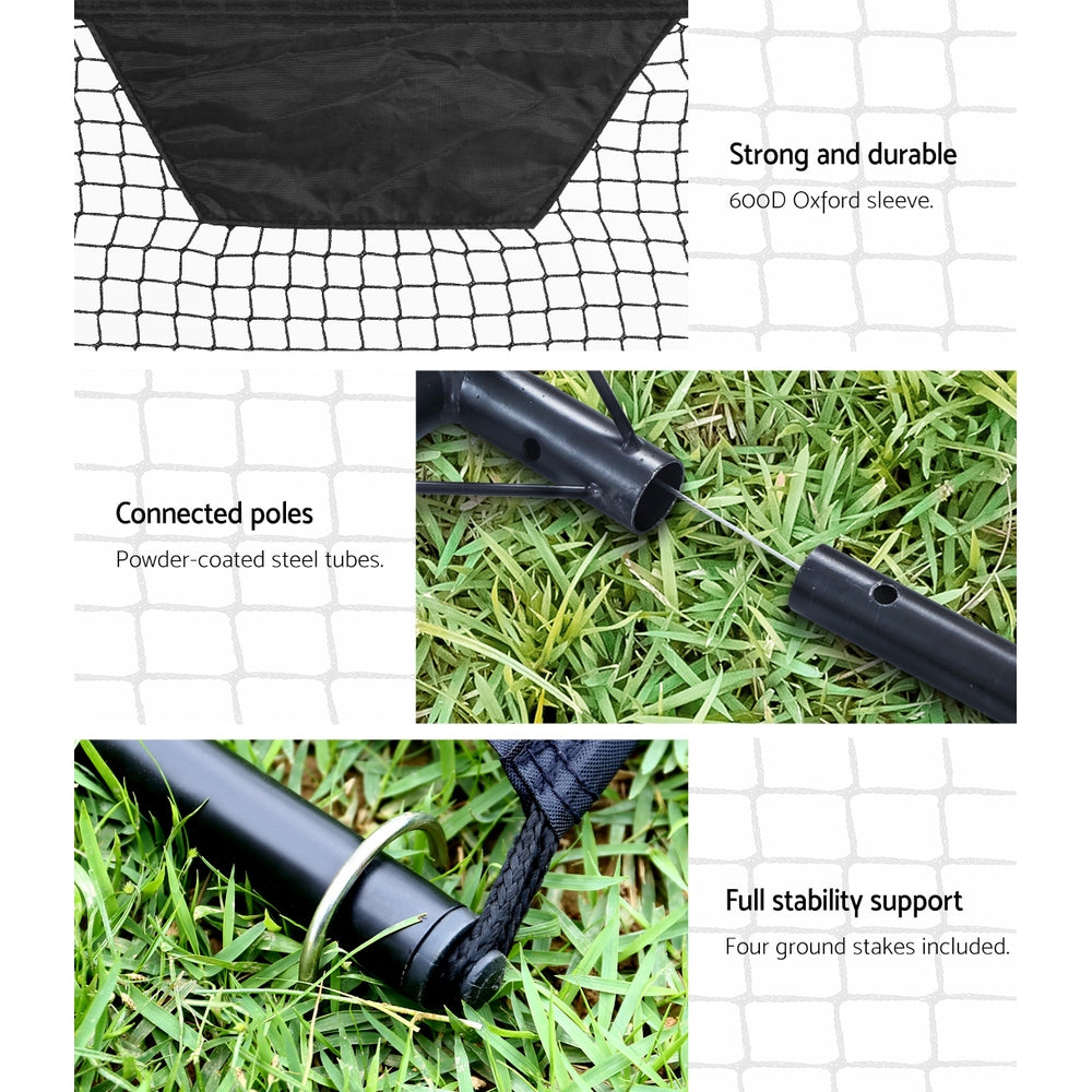 Everfit 2.1m Portable Soccer Rebounder Net Training Goal