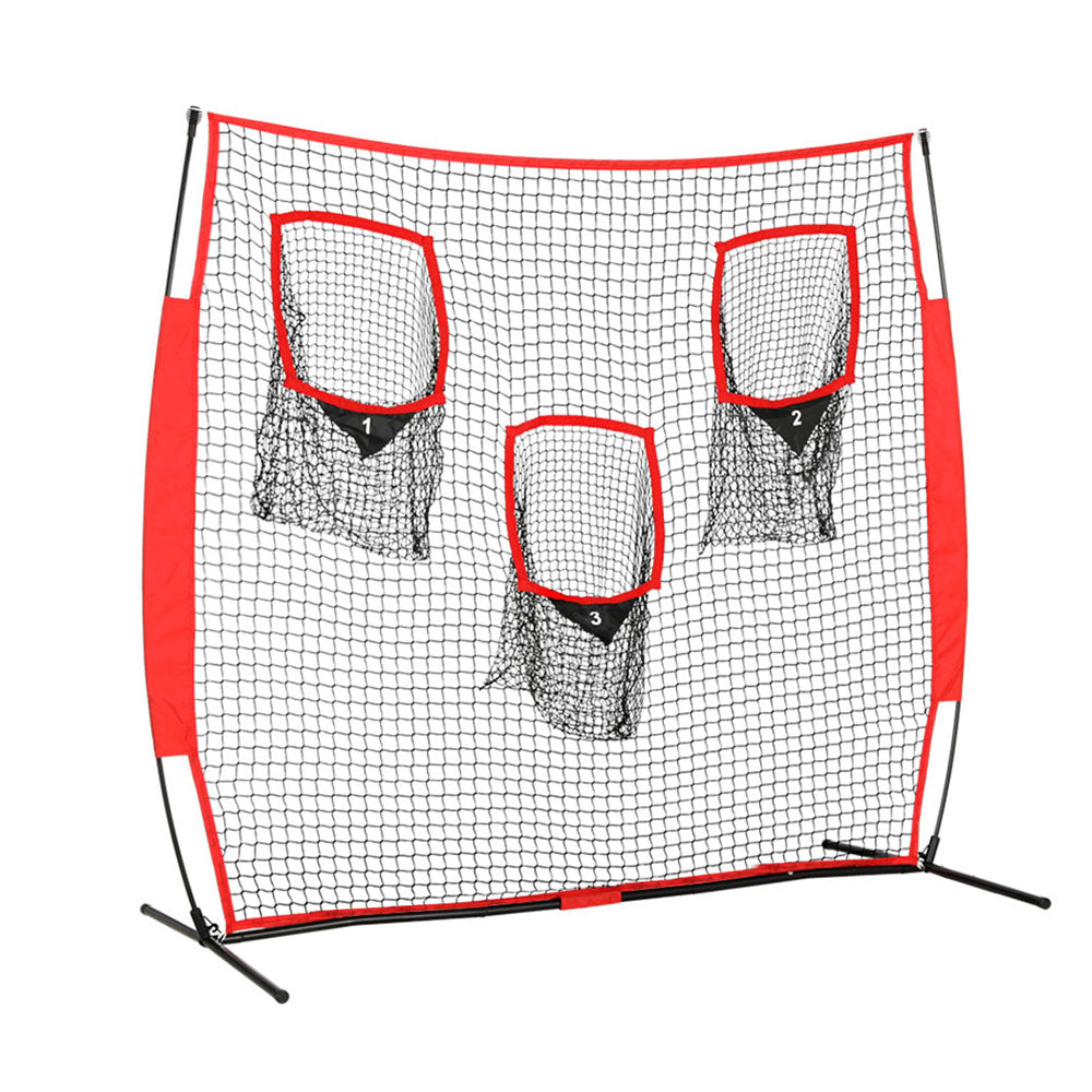 Everfit 1.8m Portable Football Soccer Net Training 3 Target Zones