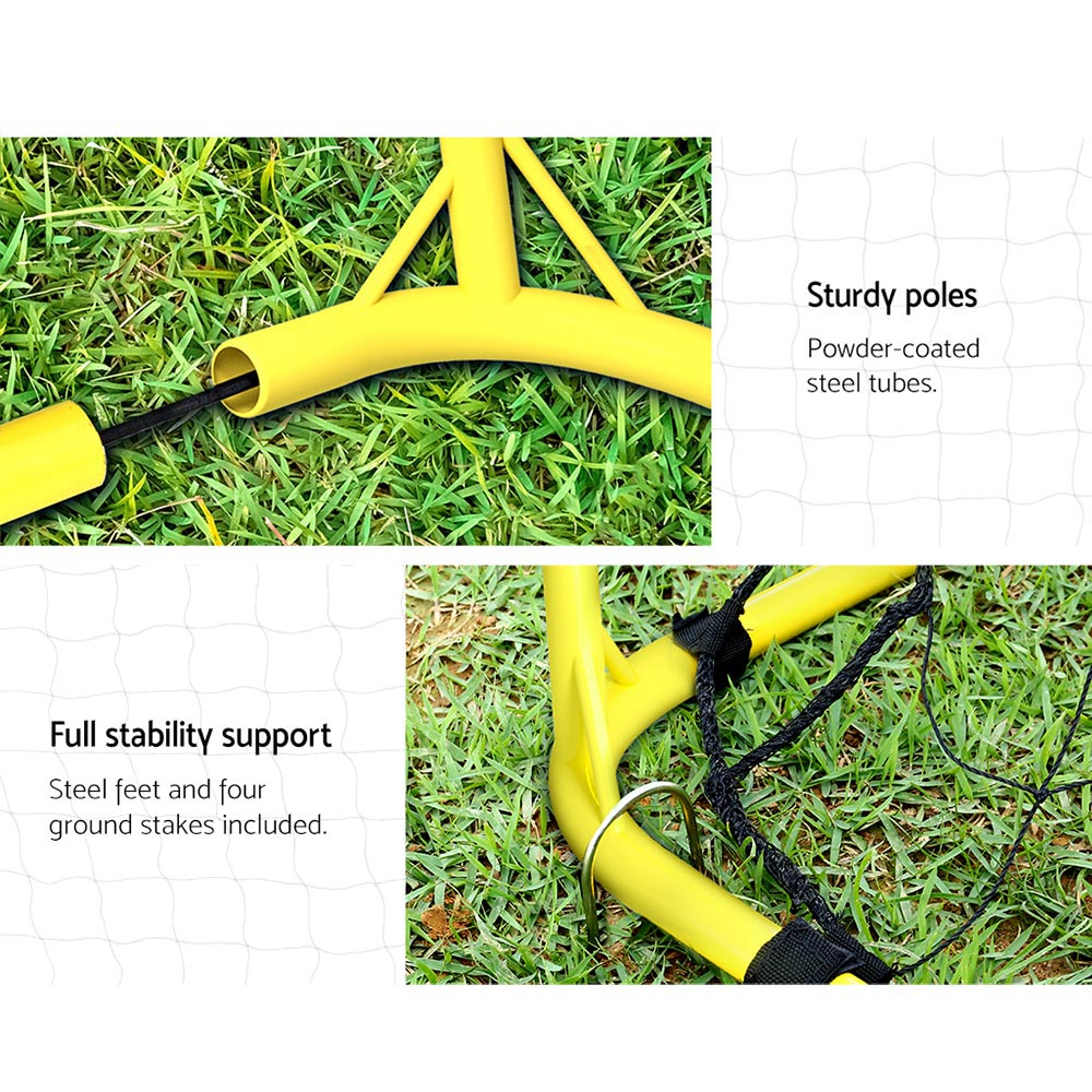 Everfit 2.4m Portable Soccer Goal Net Rebounder Training
