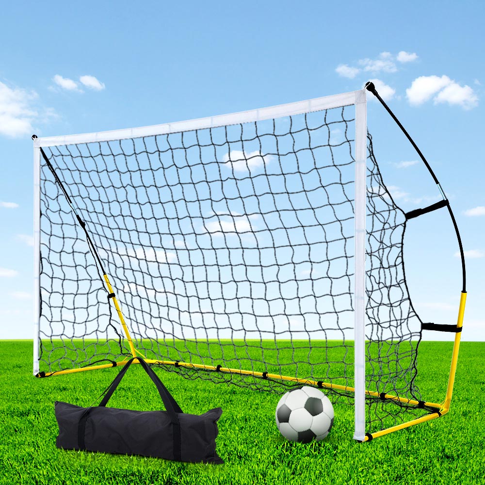 Everfit 2.4m Portable Soccer Goal Net Rebounder Training