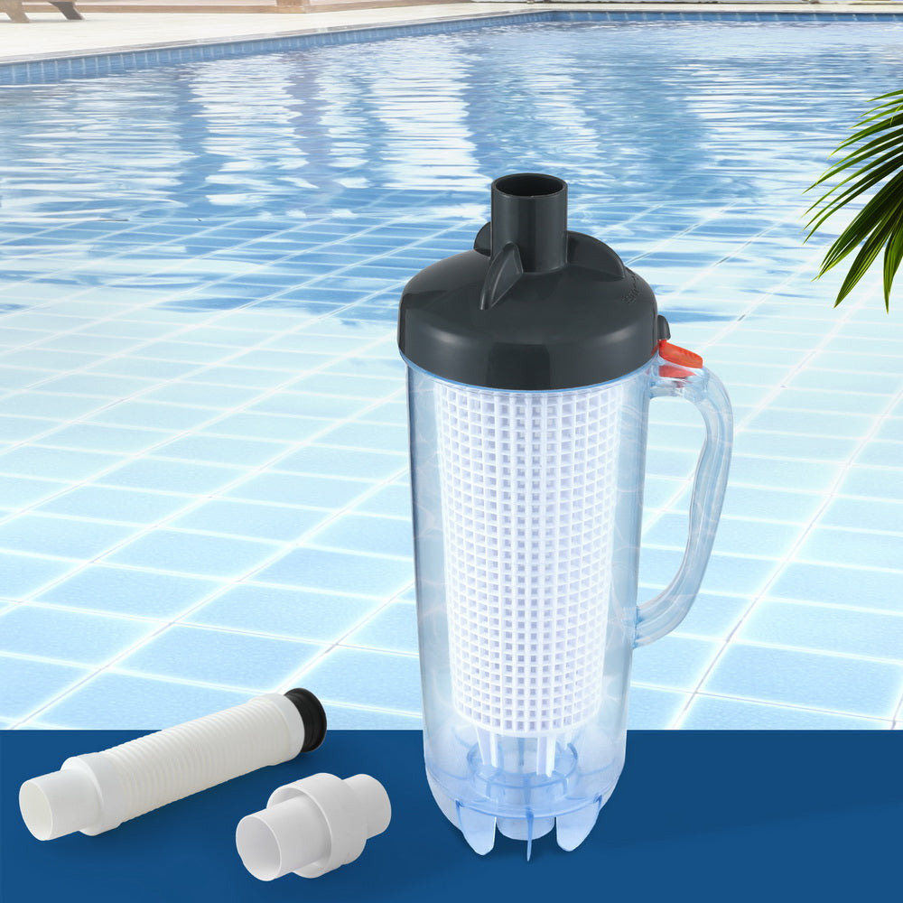 Aqua Buddy Pool Leaf Canister Cleaner Suction Catcher Grey